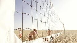 SLOW MOTION - Beach Friends Group Stock Footage