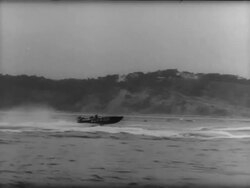 Keith Horseman Wins UK Power Boat Race Stock Footage