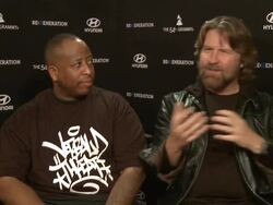 INTERVIEW: DJ Premier & Stephen Webber at RE:GENERATION Music Project Press Interviews and Premiere on 2/9/12 in Hollywood, CA. Stock Footage