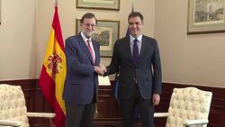 CLEAN : Spanish PM meets political rival Mariono Rajoy News Clip