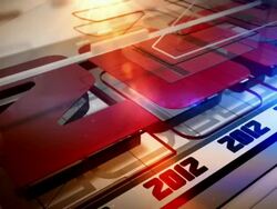 Abstract 2012 Background Loop - Golden Glow Red (Full HD) Stock Footage