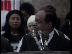 Pro and anti war demos in Washington News Clip