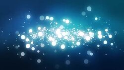 Moving Particles Loop - Blue Shiny Bokeh Background Stock Footage