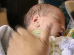Newborn Burp Stock Footage