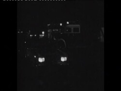 SYND 13-3-69 ETHIOPIAN AIRLINES FIRE IN FRANKFURT News Clip