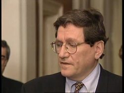 BOSNIA: RICHARD HOLBROOKE EASES DAYTON PEACE PLAN CRISIS News Clip