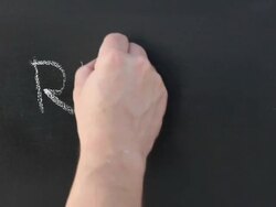 Writing &quot;Rules&quot; on Blackboard - HD &amp; PAL Stock Footage