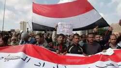 Protesters in Tahrir Square & Prayers During Protests News Clip