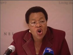 Mandela wife Graca Machel helping Haiti aid effort News Clip