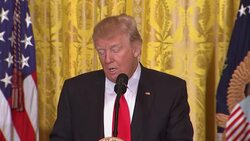 Trump defends administration, bashes media News Clip