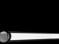 Glossy Lower Third - Silver (With Alpha Channel) Stock Footage