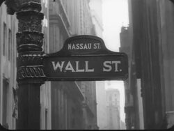 Wall Street Sign Stock Footage
