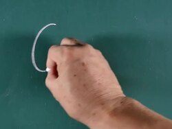 Handwriting on blackboard Stock Footage