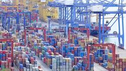shipping port Stock Footage