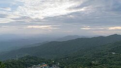 sunset Mountaint landscape timelapse Stock Footage