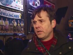 Celebration of the Birth of Jesus by Stephen Baldwin at Times Square Nativity Stock Footage