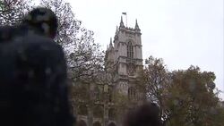 Westminster Abbey clock tower bell ringing News Clip