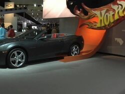 2010 Chevrolet Camaro Hot Wheels display Stock Footage