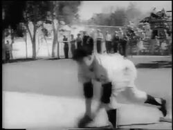B/W 1962 NY Mets player Gil Hodges catching ball + throwing it during spring training / newsreel Stock Footage