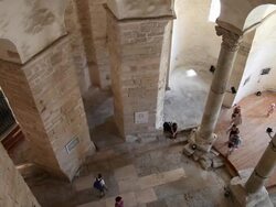 Zadar, Church of Saint Donatus, Pre-Romanesque, interior views Stock Footage