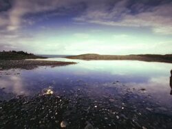 MS POV Shot of Woman Hiking on ridge overlooking Ocean / Cape Blanco State Park, Oregon, United States  Stock Footage