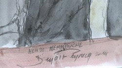 CLEAN : Artists sketch of Brussels killing suspect News Clip