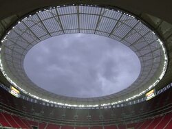 Mane Garrincha National Stadium In Brasilia Stock Footage