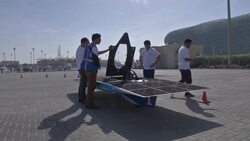 Teams from around the globe battle it out in solar car rally News Clip