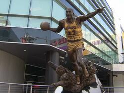 Exterior of Staples Center Stock Footage