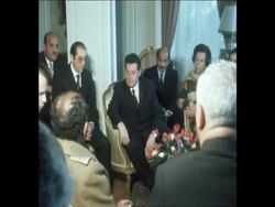 SYND 1-2-74 SADAT MEETS SOVIET DELEGATION News Clip