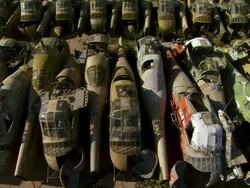 MS TU View of descent helicopter panel / Tucson, Arizona, United States Stock Footage