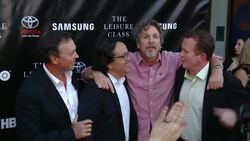 Bobby Farrelly, Len Amato, Peter Farrelly, and Perrin Chiles at Matt Damon, Ben Affleck, Adaptive Studios And HBO Present The Project Greenlight Season 4 Winning Film 'The Leisure Class' Stock Footage