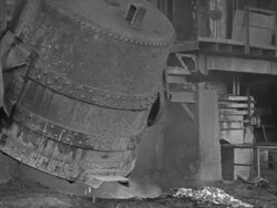 Interior steel mill Stock Footage