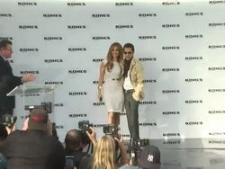 EVENT CAPSULE CHYRON: Jennifer Lopez & Marc Anthony Announce Plans To Launch Two Exclusive Lifestyle Brands At Kohl's Department Stores, West Hollywood, CA, United States, 11/18/10 Stock Footage