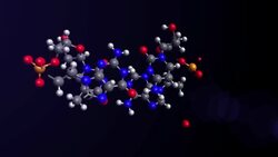 DNA molecules rotation Stock Footage