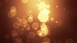 Hexagon Orange Background Loopable Stock Footage