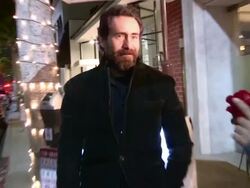 Demian Bichir on Film & TV tax credit for Hollywood while greeting fans at Mr Chow in Beverly Hills Stock Footage