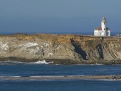 Oregon Coast Lighthouse Stock Footage