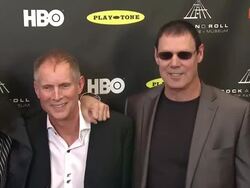 Howard Leese, Michael DeRosier, Roger Fisher, Steve Fossen at 28th Annual Rock and Roll Hall Of Fame Induction Ceremony - Arrivals 4/18/2013 in Los Angeles, CA.(Footage by WireImage Video/Getty Images Entertainment Video) Stock Footage