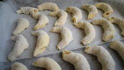 Baking rolls Stock Footage