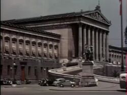 1930's Austrian Parliament Building Stock Footage