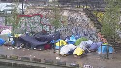 CLEAN : Paris migrant camp braces for cold weather News Clip