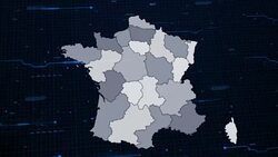 France network map Stock Footage