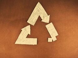 GrungeRecycleSign Stock Footage