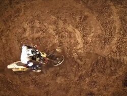 HD: Dirt Bike Drifting Stock Footage