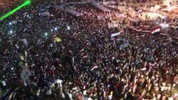 Tens of thousands of supporters and opponents of President Morsi rally into the night News Clip