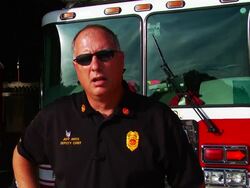 Louisiana paramedic on the Ebola virus Stock Footage