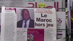 VOICED : Copa de Africa: marroquies apoyan dirigentes News Clip