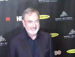 Neil Diamond at 28th Annual Rock and Roll Hall Of Fame Induction Ceremony - Arrivals 4/18/2013 in Los Angeles, CA.(Footage by WireImage Video/Getty Images Entertainment Video) Stock Footage