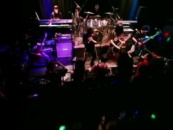MS TU Shot of Band performing on stage and audience enjoying / Seoul, South Korea  Stock Footage